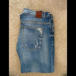 Zara cropped boy cut jeans